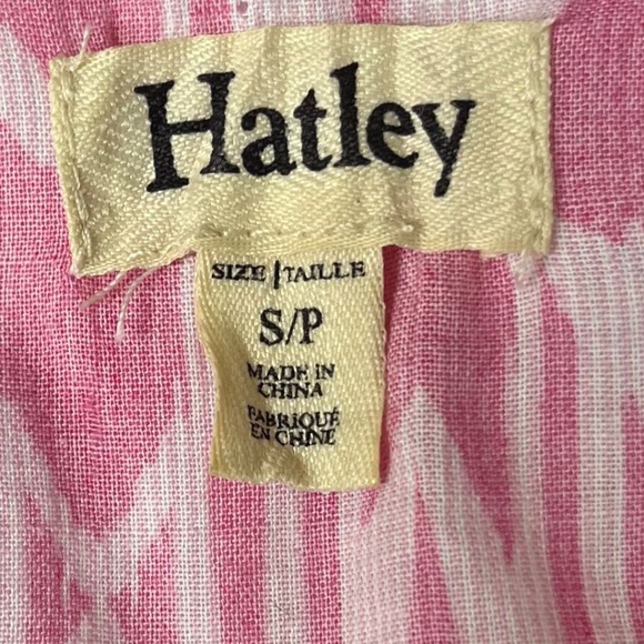 Hatley Ikat Bathing Suit Cover Up / Tunic Blouse, Pink / White, Small - Picture 5 of 10